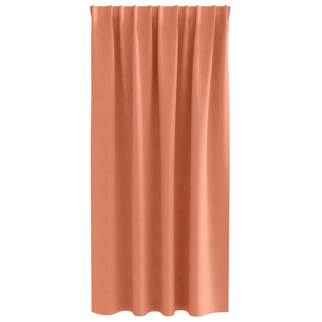 Gordijnen met gordijnen 2 pcs Terracotta Polyester