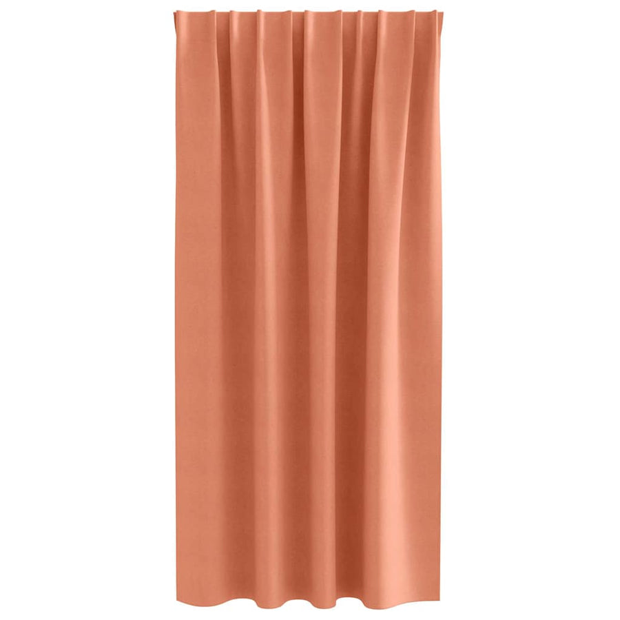 Gordijnen met gordijnen 2 pcs Terracotta Polyester