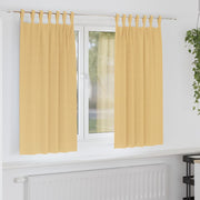 Verduisterende gordijnen 2 stuks 175x140 cm beige