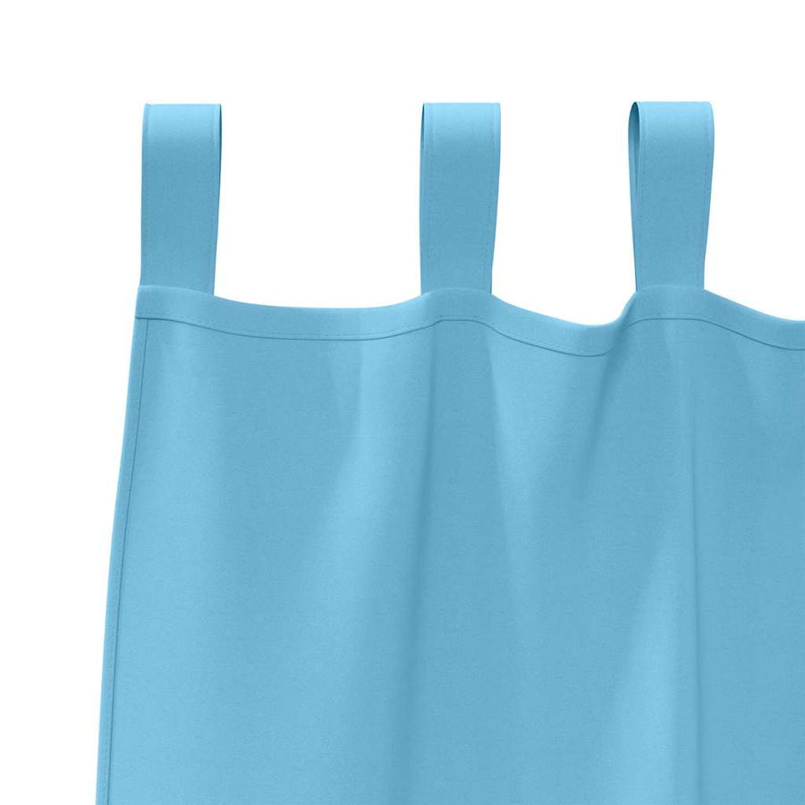 Gordijnen met gordijnen 2 pcs lichtblauw Polyester