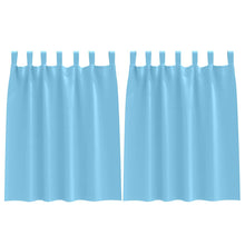 Gordijnen met gordijnen 2 pcs lichtblauw Polyester