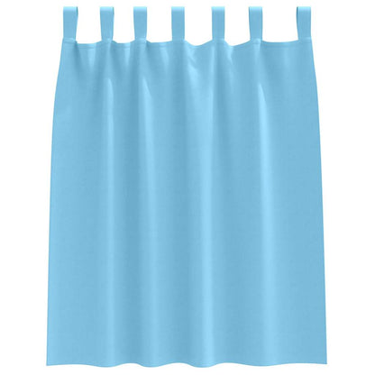 Gordijnen met gordijnen 2 pcs lichtblauw Polyester