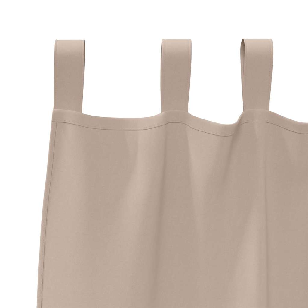 Gordijnen met gordijnen 2 pcs Taupe Polyester