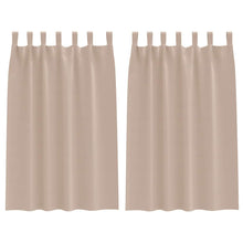 Gordijnen met gordijnen 2 pcs Taupe Polyester