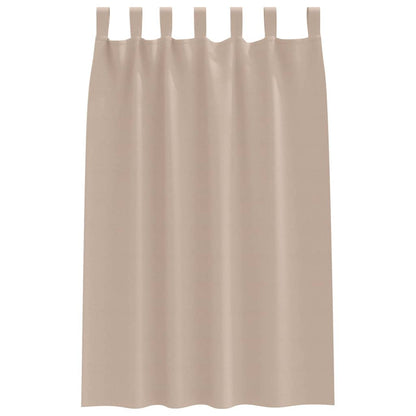 Gordijnen met gordijnen 2 pcs Taupe Polyester