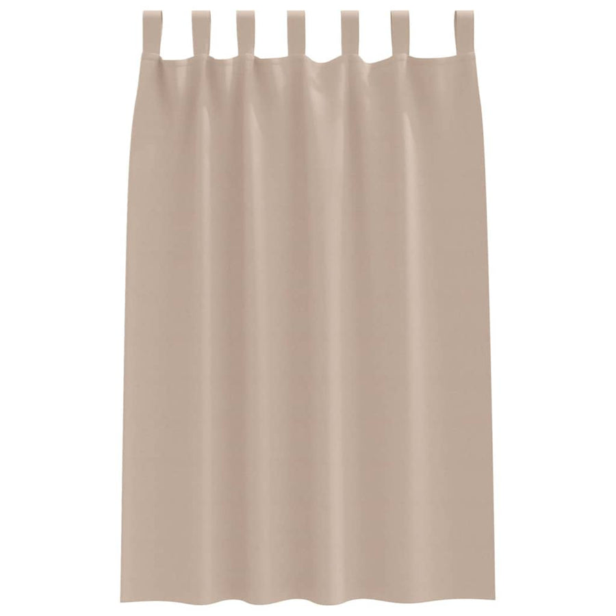 Gordijnen met gordijnen 2 pcs Taupe Polyester