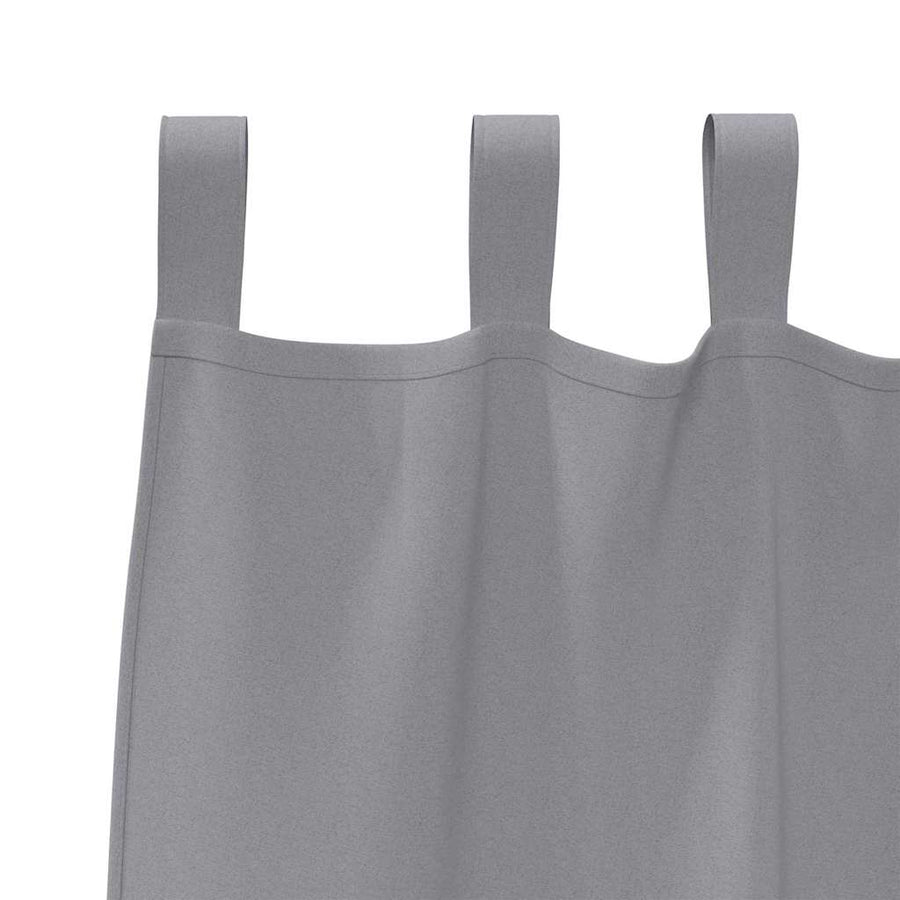 Gordijnen met gordijnen 2 pcs Lichtgrijs Polyester