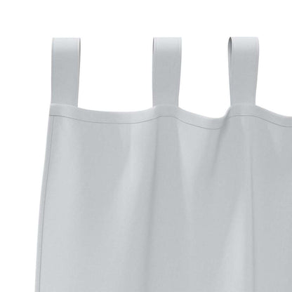 Gordijnen met gordijnen 2 pcs Lichtgrijs Polyester