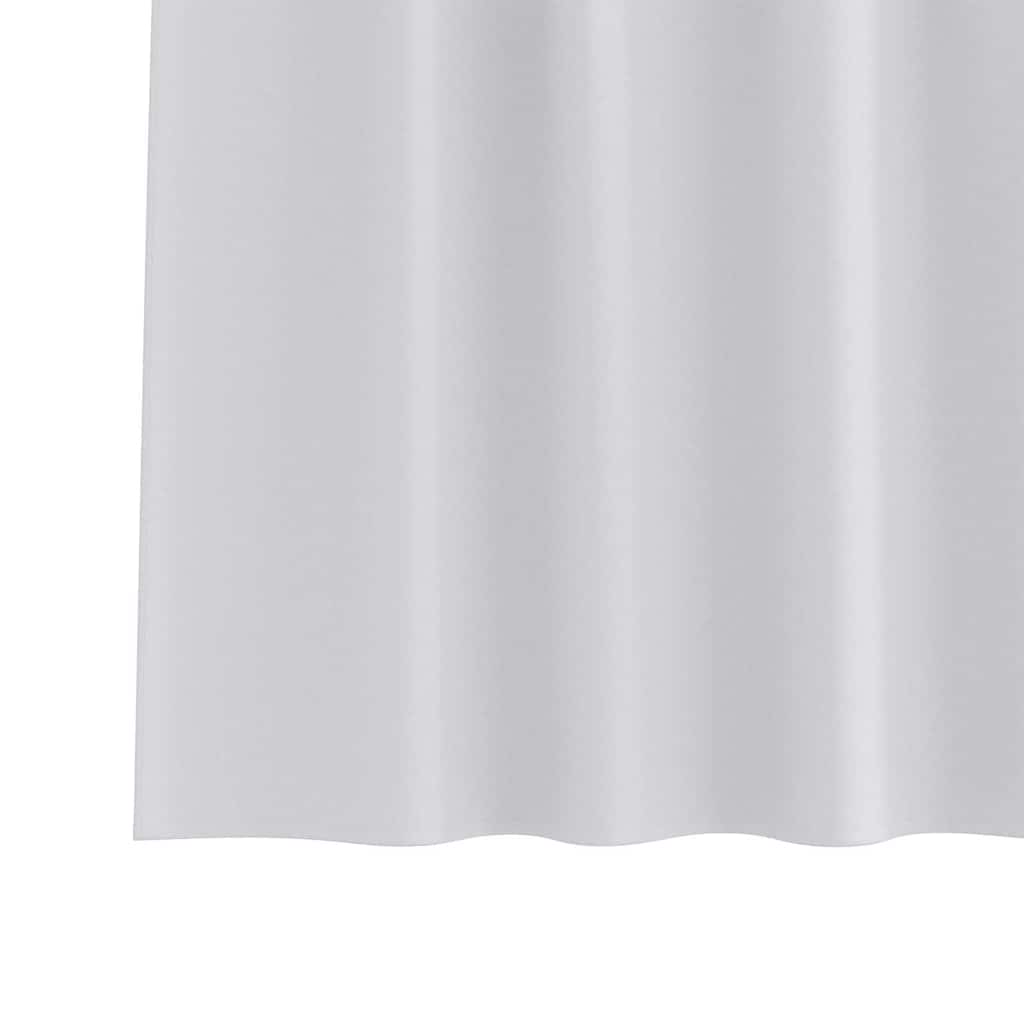 Gordijnen met gordijnen 2 pcs Lichtgrijs Polyester