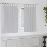 Blackout Curtains with Rings 2 pcs Light Grey 140 x 140 cm