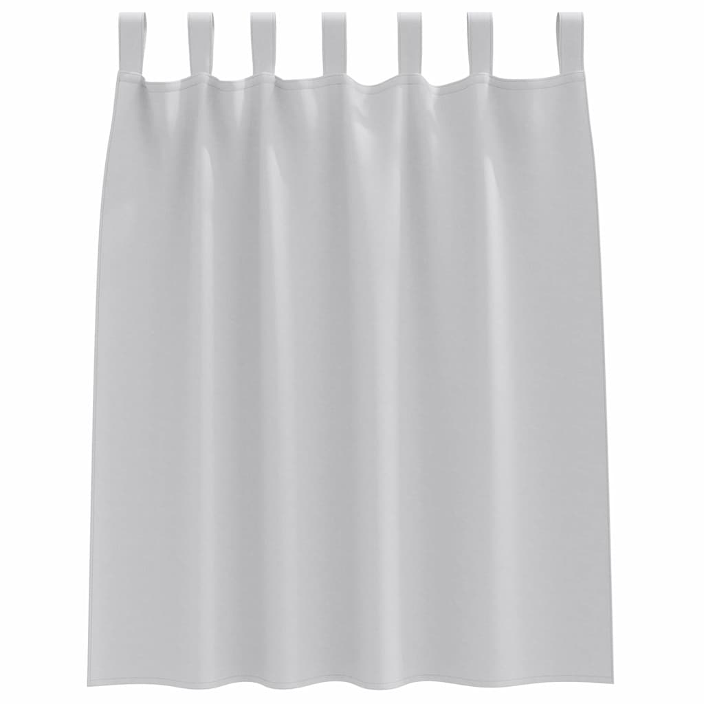 Gordijnen met gordijnen 2 pcs Lichtgrijs Polyester