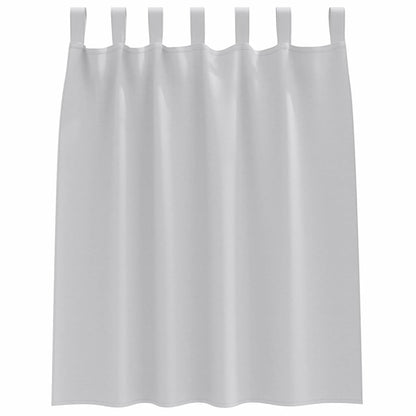 Gordijnen met gordijnen 2 pcs Lichtgrijs Polyester