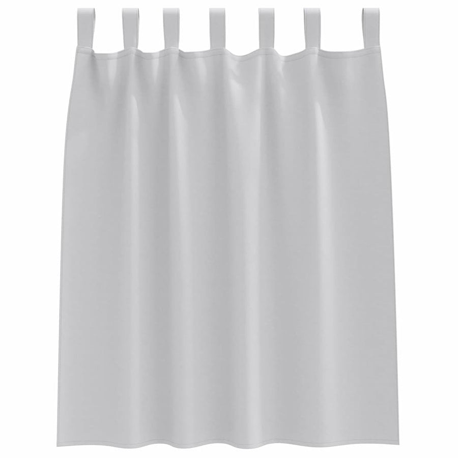 Gordijnen met gordijnen 2 pcs Lichtgrijs Polyester
