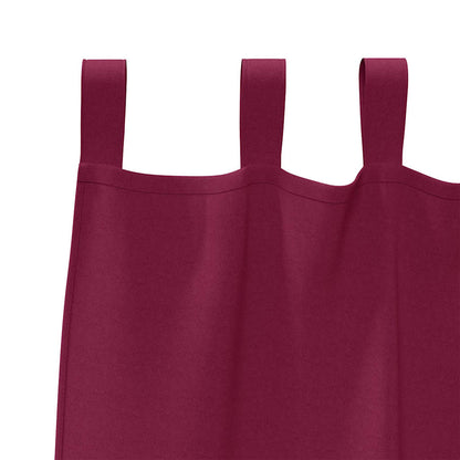 Zwart-out Gordijnen met Ringen 2 pcs Wijnrood 140 x 140 cm