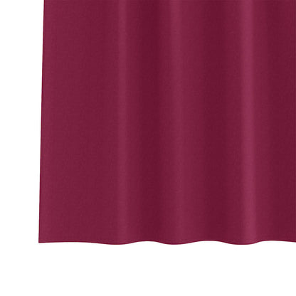 Zwart-out Gordijnen met Ringen 2 pcs Wijnrood 140 x 140 cm