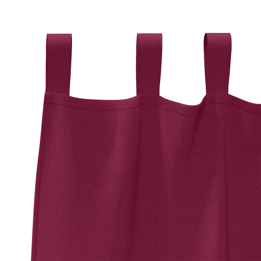 Gordijnen met gordijnen 2 pcs Wijnrood Polyester