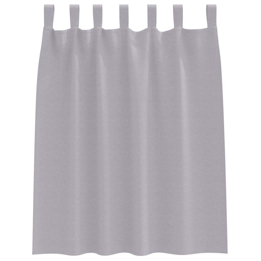 Gordijnen met gordijnen 2 pcs Metaalgrijs Polyester