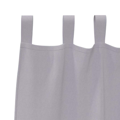 Gordijnen met gordijnen 2 pcs Metaalgrijs Polyester