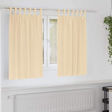 Gordijnen met gordijnen 2 pcs Crème Polyester