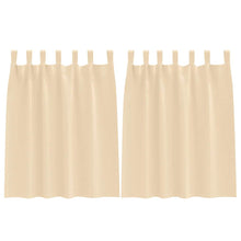 Gordijnen met gordijnen 2 pcs Crème Polyester