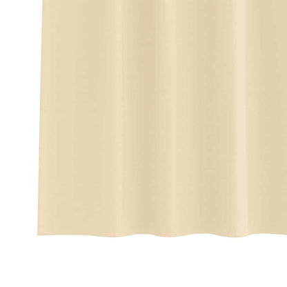 Gordijnen met gordijnen 2 pcs Crème Polyester