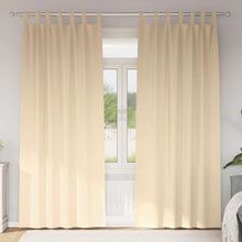 Gordijnen met gordijnen 2 pcs Crème Polyester