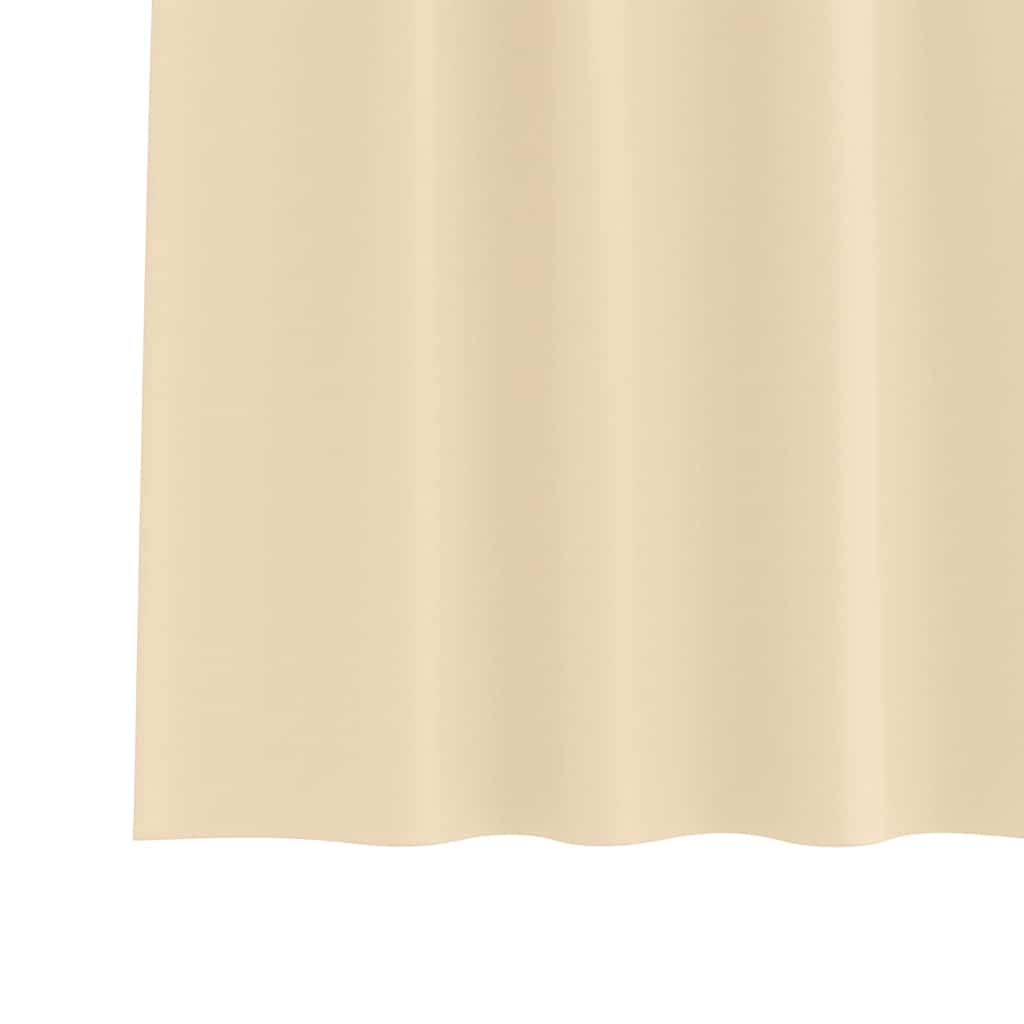 Gordijnen met gordijnen 2 pcs Crème Polyester