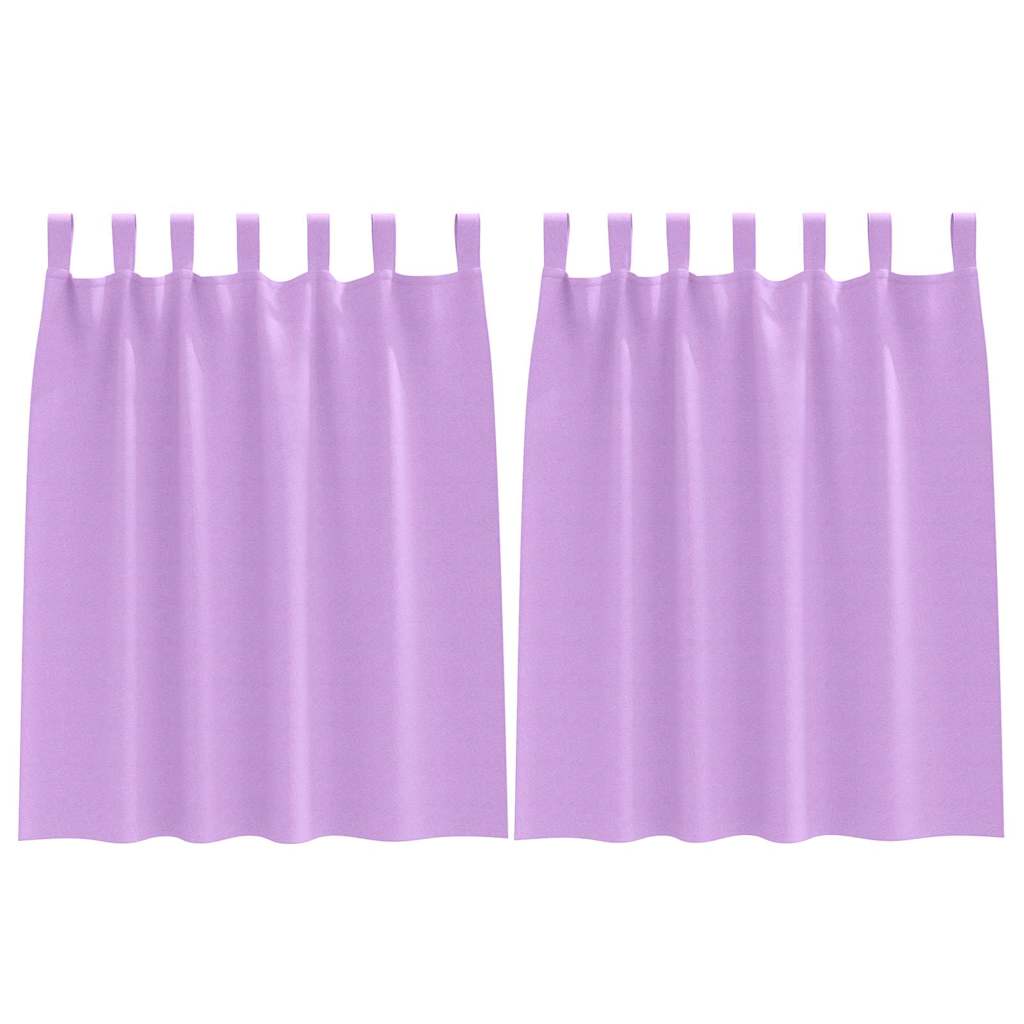 Gordijnen met gordijnen 2 pcs Paars Polyester