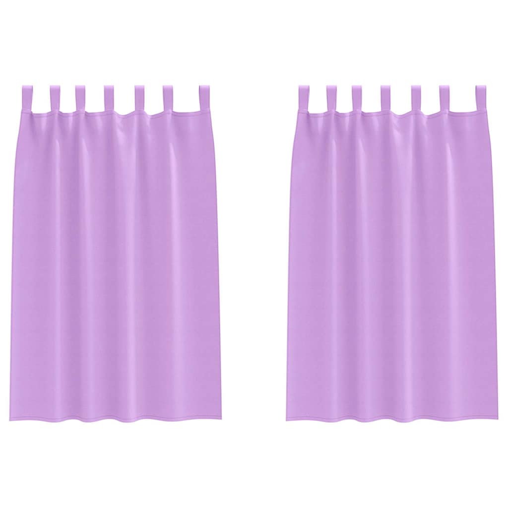 Gordijnen met gordijnen 2 pcs Paars Polyester