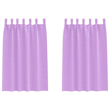 Gordijnen met gordijnen 2 pcs Paars Polyester