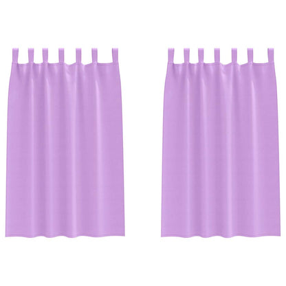 Gordijnen met gordijnen 2 pcs Paars Polyester