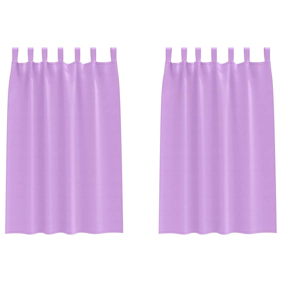 Gordijnen met gordijnen 2 pcs Paars Polyester