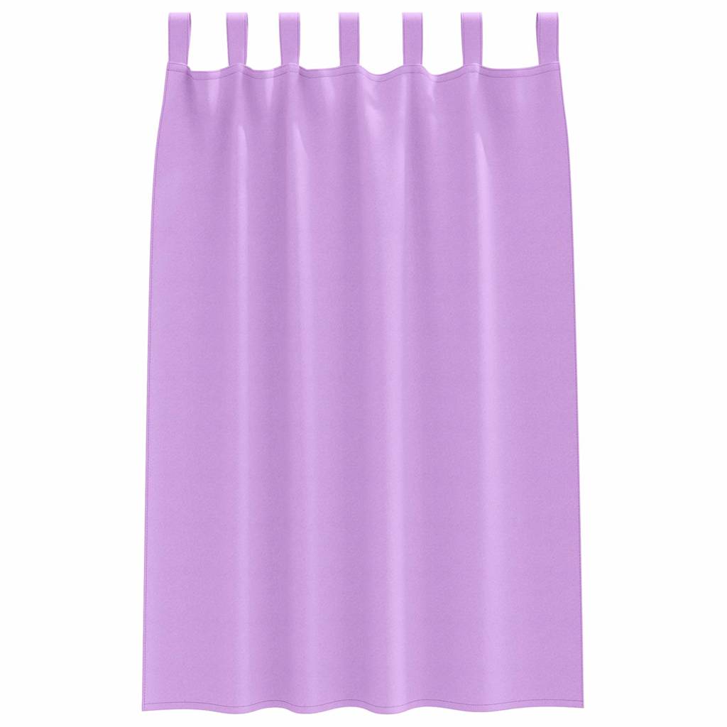 Gordijnen met gordijnen 2 pcs Paars Polyester