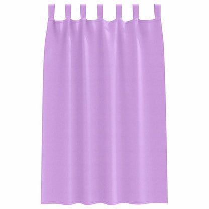 Gordijnen met gordijnen 2 pcs Paars Polyester