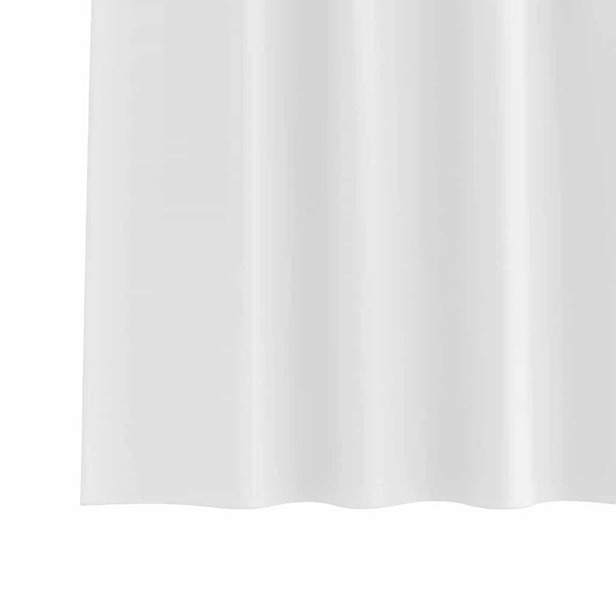 Gordijnen met gordijnen 2 pcs Zuiverwit Polyester