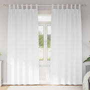 Verduisterende gordijnen 225x140 cm wit polyester