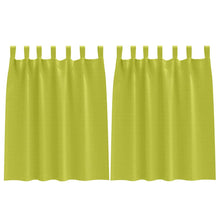 Gordijnen met gordijnen 2 pcs Appelgroen Polyester