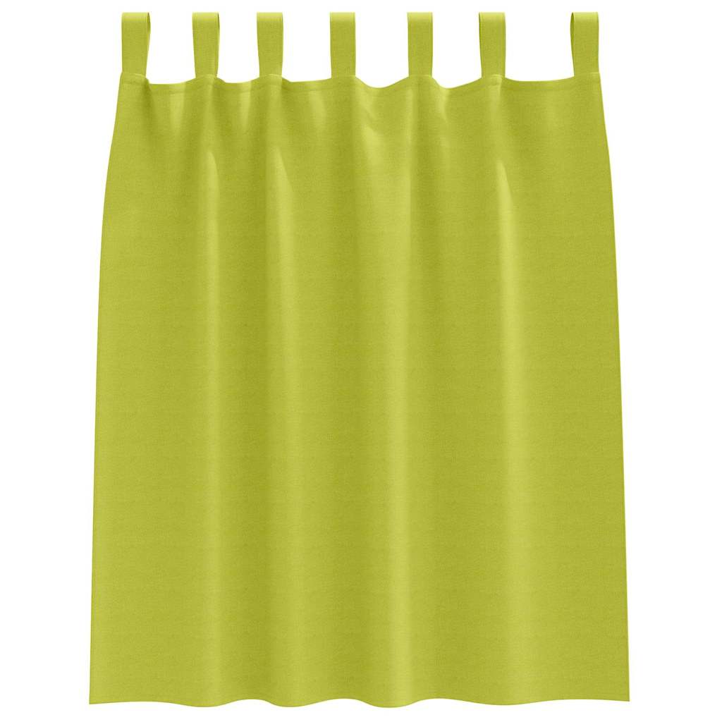 Gordijnen met gordijnen 2 pcs Appelgroen Polyester