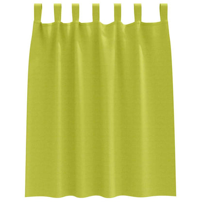 Gordijnen met gordijnen 2 pcs Appelgroen Polyester