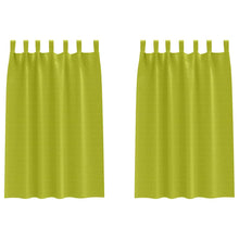 Gordijnen met gordijnen 2 pcs Appelgroen Polyester