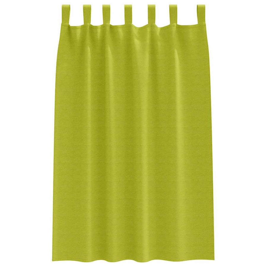Gordijnen met gordijnen 2 pcs Appelgroen Polyester