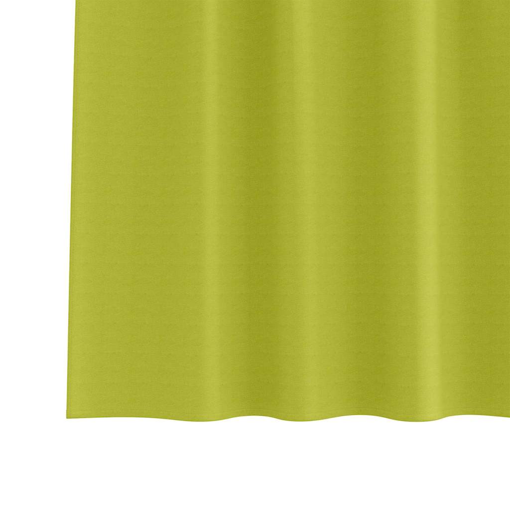 Gordijnen met gordijnen 2 pcs Appelgroen Polyester