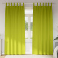Zwart-out Gordijnen met Ringen 2 pcs Groen 245 x 140 cm
