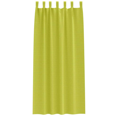 Gordijnen met gordijnen 2 pcs Appelgroen Polyester