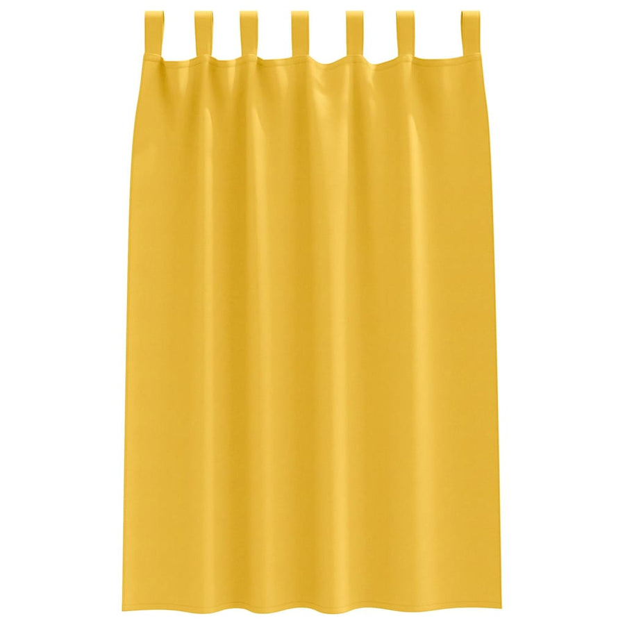 Gordijnen met gordijnen 2 pcs Mosterdgeel Polyester