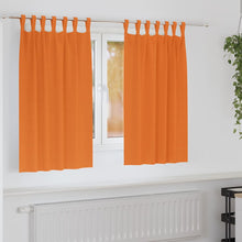 Gordijnen met gordijnen 2 pcs Feloranje Polyester