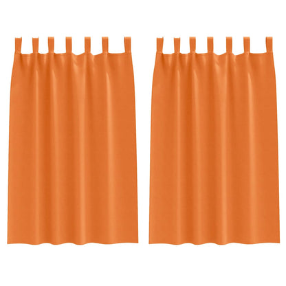 Gordijnen met gordijnen 2 pcs Feloranje Polyester