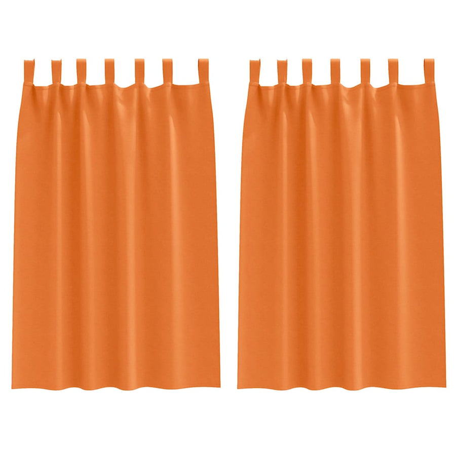 Gordijnen met gordijnen 2 pcs Feloranje Polyester