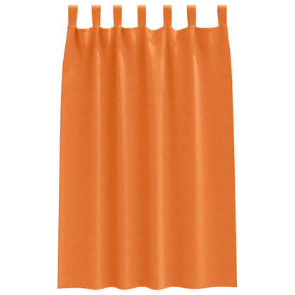 Gordijnen met gordijnen 2 pcs Feloranje Polyester