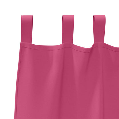 Gordijnen met gordijnen 2 pcs Felroze Polyester